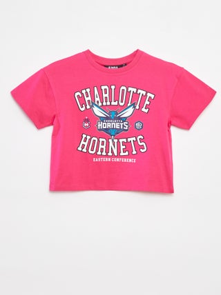 T-shirt cropped a maniche corte 'NBA'