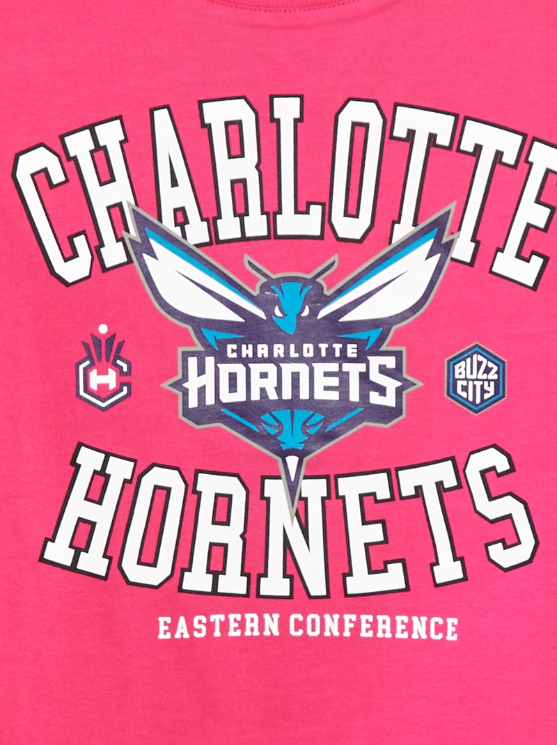 T-shirt cropped a maniche corte 'NBA' ROSA - Kiabi