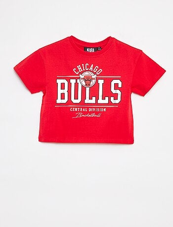 T-shirt cropped a maniche corte 'NBA'