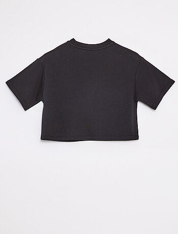 T-shirt cropped a maniche corte