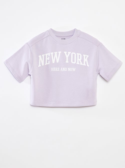 T-shirt cropped a maniche corte - Kiabi T-shirt cropped a maniche corte - Kiabi