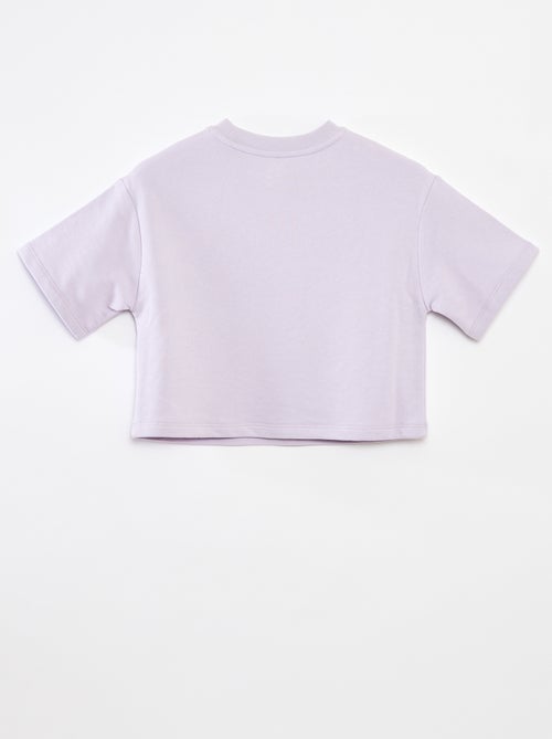 T-shirt cropped a maniche corte - Kiabi