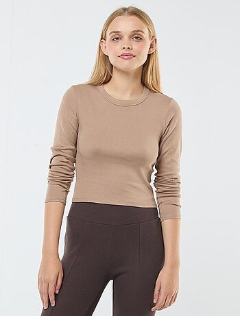 T-shirt cropped basic