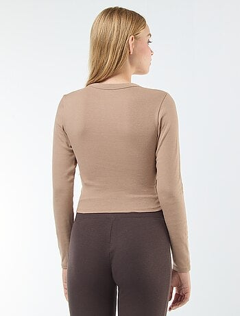 T-shirt cropped basic