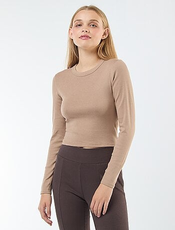 T-shirt cropped basic