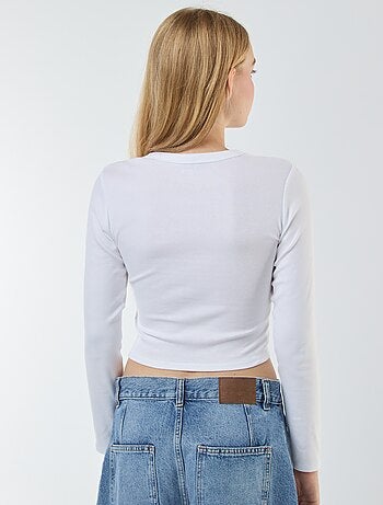 T-shirt cropped basic