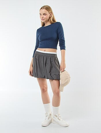 T-shirt cropped basic