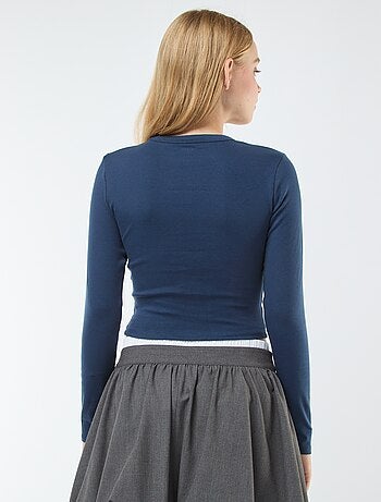 T-shirt cropped basic