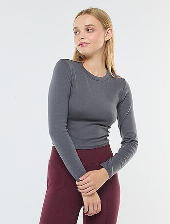 T-shirt cropped basic