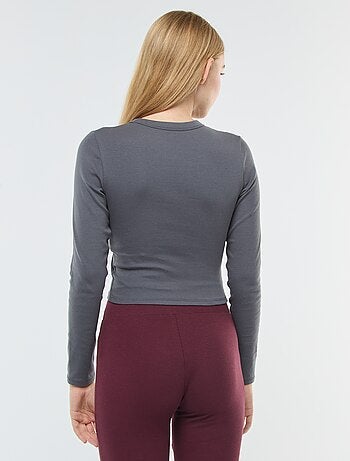 T-shirt cropped basic