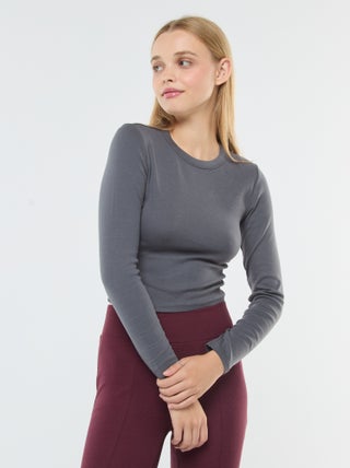 T-shirt cropped basic