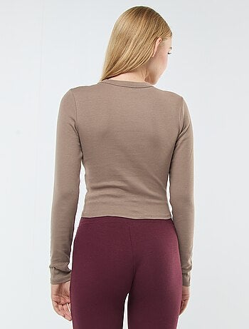 T-shirt cropped basic