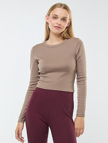 T-shirt cropped basic