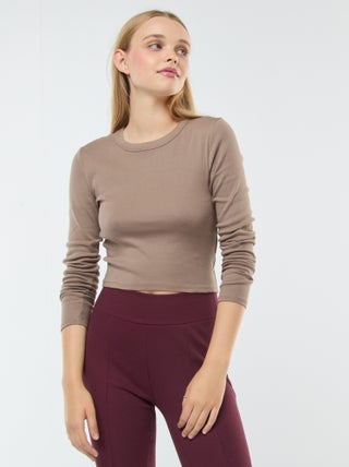 T-shirt cropped basic