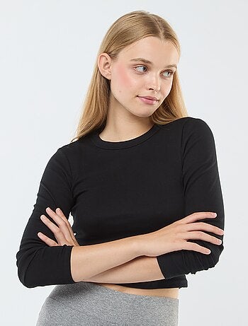 T-shirt cropped basic