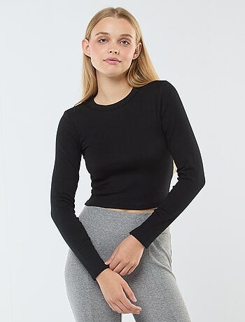 T-shirt cropped basic