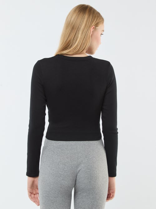 T-shirt cropped basic - Kiabi