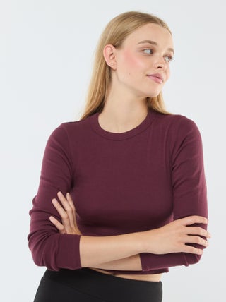 T-shirt cropped basic
