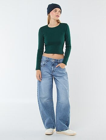 T-shirt cropped basic