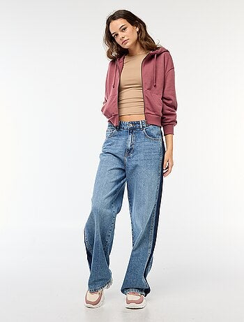 T-shirt cropped con effetto stropicciato