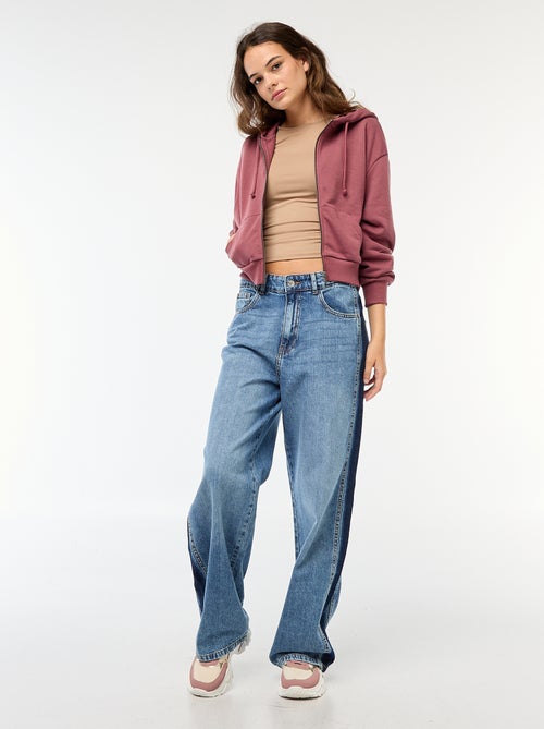 T-shirt cropped con effetto stropicciato - Kiabi