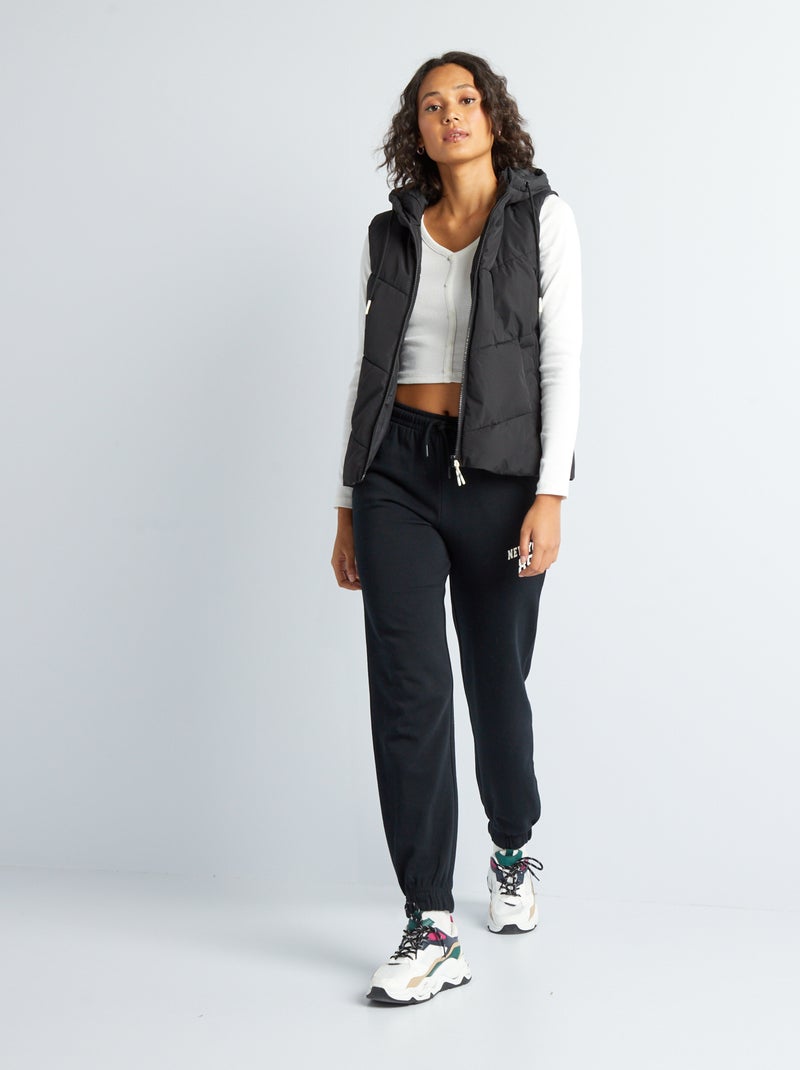 T-shirt cropped in maglia a coste Bianco - Kiabi