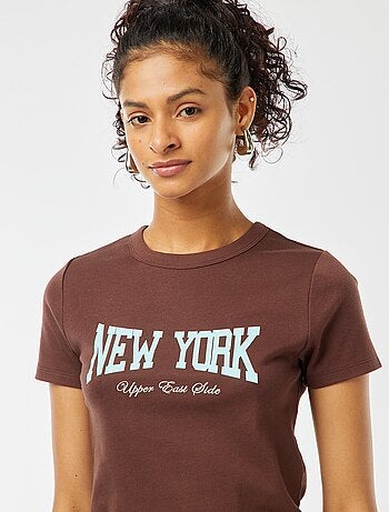 T-shirt cropped maniche corte