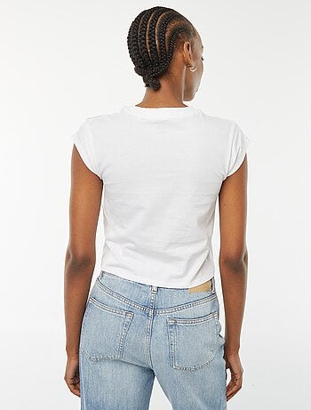 T-shirt cropped maniche corte 'Olivia Rodrigo'