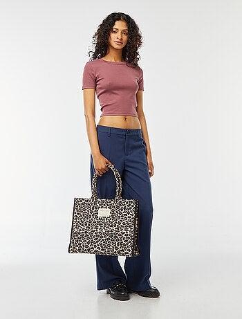 T-shirt cropped maniche corte