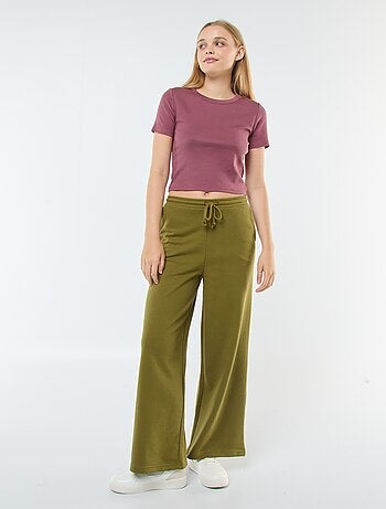 T-shirt cropped maniche corte