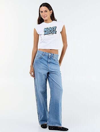 T-shirt cropped 'Mickey'