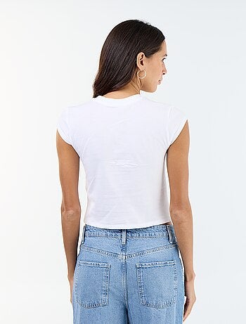 T-shirt cropped 'Mickey'