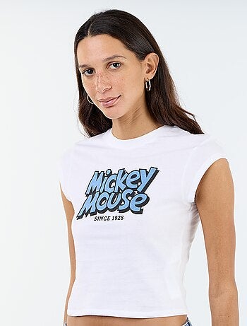 T-shirt cropped 'Mickey'