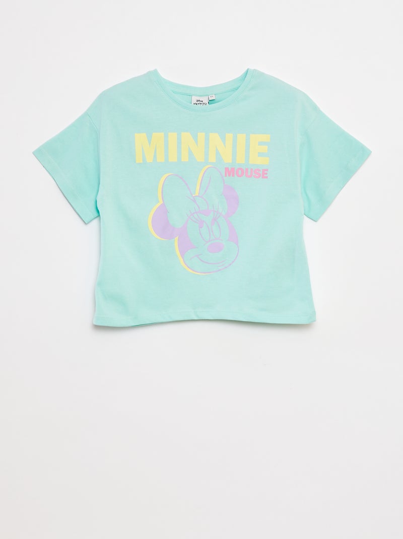 T-shirt cropped 'Minnie' Blu - Kiabi