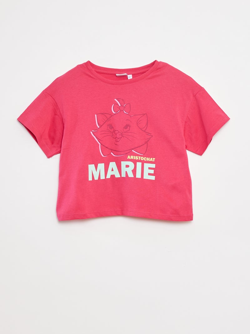 T-shirt cropped 'Minou' Rosa - Kiabi