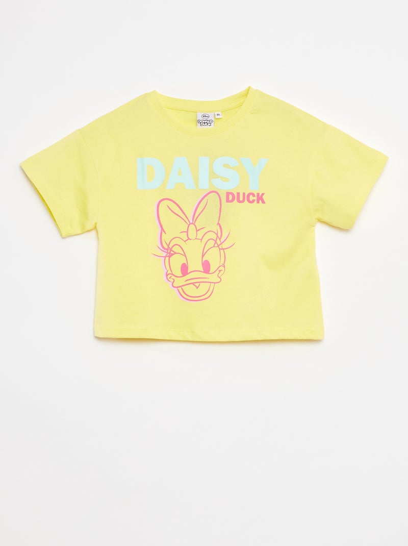 T-shirt cropped 'Paperina' Giallo - Kiabi