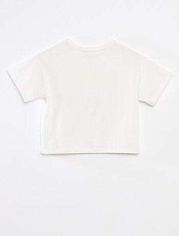 T-shirt cropped 'Minou'