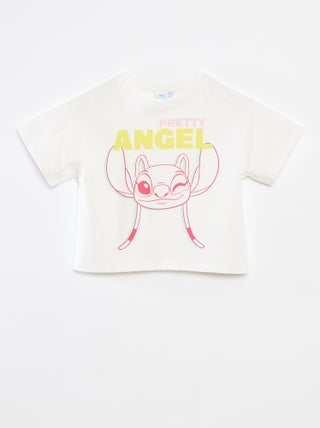 T-shirt cropped 'Stitch'