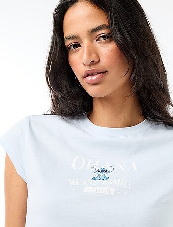 T-shirt cropped 'Stitch'