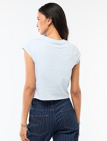 T-shirt cropped 'Stitch'