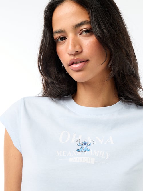 T-shirt cropped 'Stitch' - Kiabi