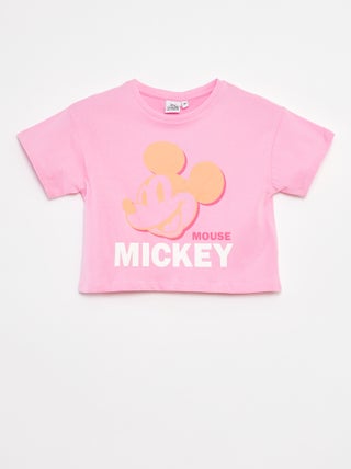 T-shirt cropped 'Topolino'
