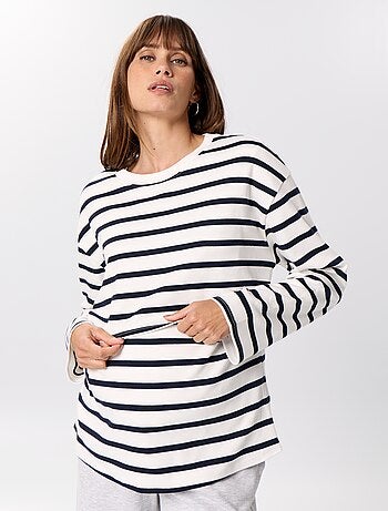T-shirt da allattamento a maniche lunghe