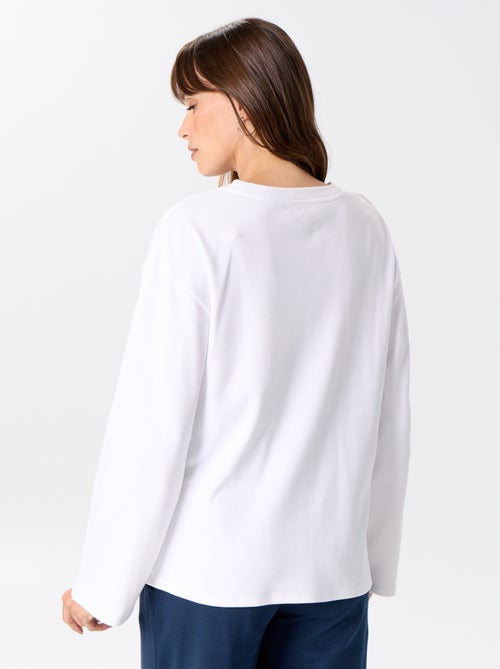 T-shirt da allattamento a maniche lunghe - Kiabi T-shirt da allattamento a maniche lunghe - Kiabi