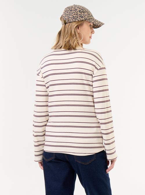 T-shirt da allattamento a maniche lunghe - Kiabi