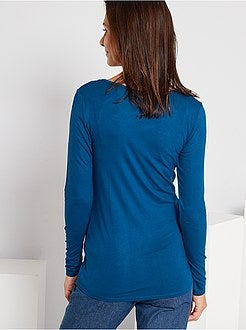 T-shirt da allattamento con doppio collo - Kiabi