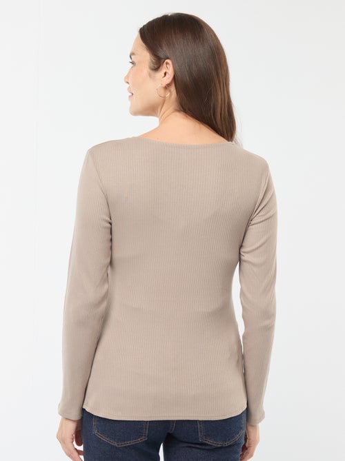 T-shirt da allattamento incrociata davanti - Kiabi