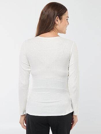T-shirt da allattamento incrociata davanti
