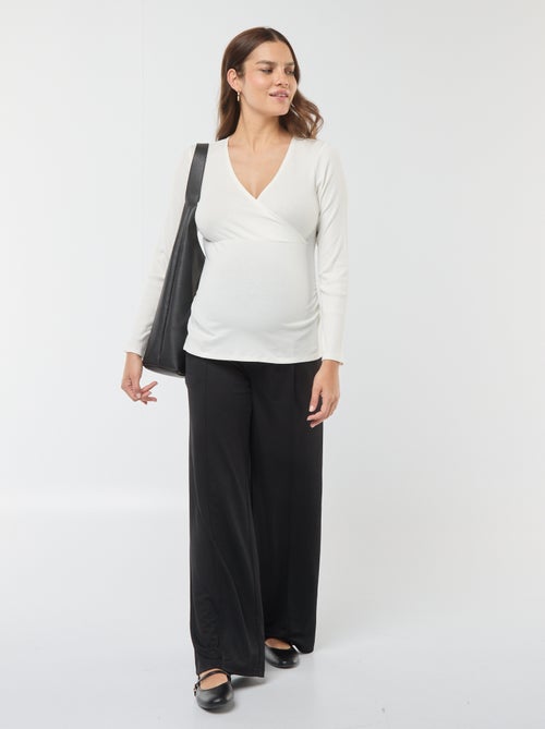 T-shirt da allattamento incrociata davanti - Kiabi