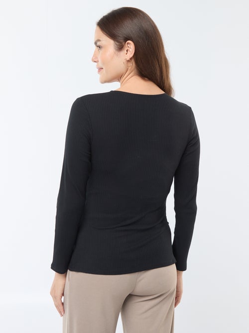 T-shirt da allattamento incrociata davanti - Kiabi